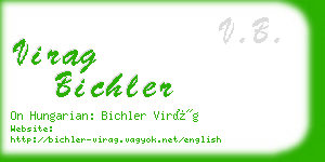 virag bichler business card
